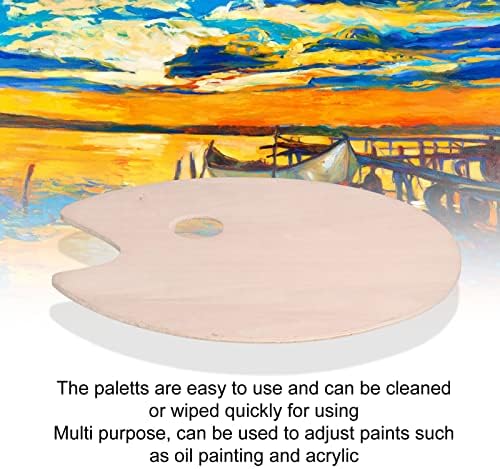 Ahşap Boyama Paletleri, Boya Tepsisi Paletleri Kolayca Temizlenir Sanat Öğrencileri için Hediye için Yağlıboya Resim için Sanatçı