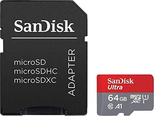 Ultra 64GB microSDXC, SanFlash ve SanDisk tarafından Doğrulanan Lava Iris 400Q Plus için Çalışır (A1/C10/U1/8k / 120MBs)