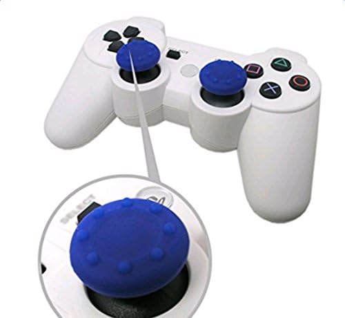 Analog Thumb Çubuk Kavrama Kapakları Thumbstick Joystick kapatma başlığı PS4 PS3 PS2 PS4 Pro Slim Xbox One Xbox 360 (4 x Mavi)
