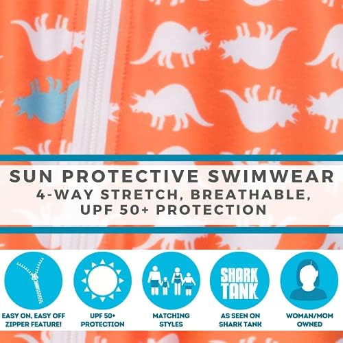SwimZip UPF 50 + Erkek Uzun Kollu Sunsuit (Çoklu Renkler)