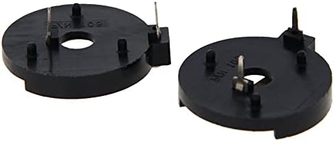 Heyıarbeıt 3 V BS-2430-1 Yatay Sikke Düğme Pil Soket Tutucu Konteyner Vaka, Pil Modeli için Fit CR / LIR2430 Siyah Ton 2 Adet