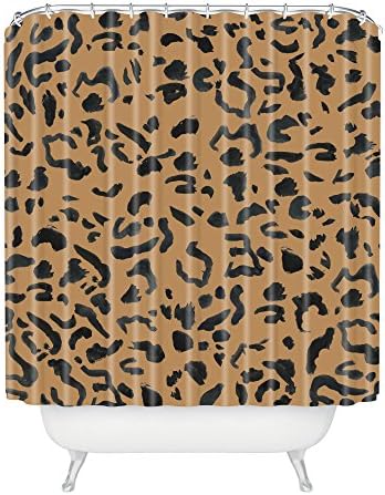 Tasarımları Reddet Leeana Benson Cheetah Baskı Duş Perdesi, 69 x 90