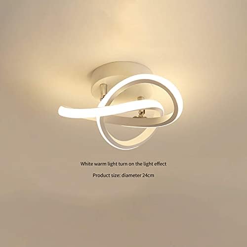 Küçük avize, 18 W LED tavan lambası parlak yarı gömme tavan ışık, beyaz/sıcak / doğal ışık değiştirilebilir Modern girdap yatak