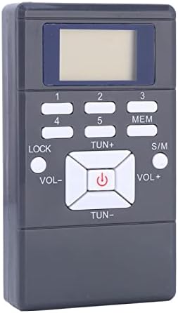 YYOYY Mini Taşınabilir FM Radyo, Cep Radyo Dijital Sinyal İşleme Kablosuz Alıcı ile Kulaklık: LCD Ekran, Kişisel Radyo Dijital