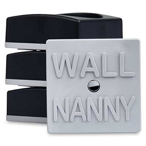 Duvar Dadı Mini (4 Paket - ABD'de Üretilmiştir) Bebek Kapıları için En Küçük Düşük Profilli Duvar Koruyucusu-Kapılarda Mükemmel-En