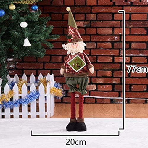 Eummit Noel Dekorasyon Hediye Noel Bebek Hediye Standı Yaşlı Adam Teleskopik Karikatür Dekorasyon 2077(cm)