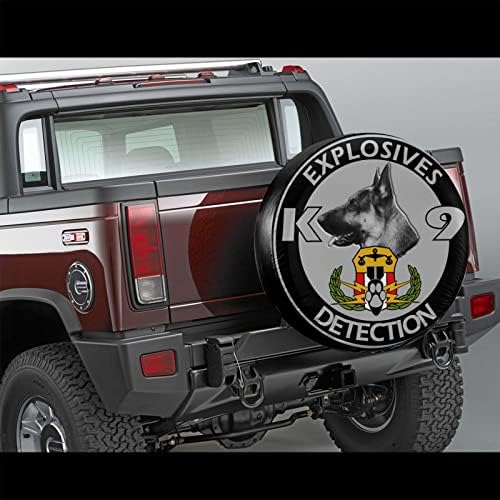 OnlyZhao Patlayıcılar Algılama K9 Yedek Lastik Jant kapağı Araba Kamyon SUV Camper Jeep Wrangler Sahara için Uyar