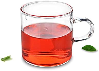 XJhoma Nefis Çin Kungfu Küçük Sevimli Cam Çay Fincanı Günlük Kahve Kupa wHandle [yaklaşık 115 Mlpc, 1 ADET] (XJAGBQ014-1)