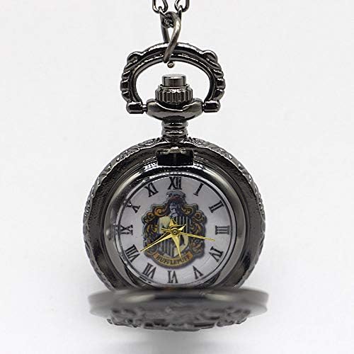 OIFMKC cep saati Antika Steampunk Siyah Film Tema Kuvars cep saati Kolye Zincir Kolye Aksesuar Hediye, Sarı