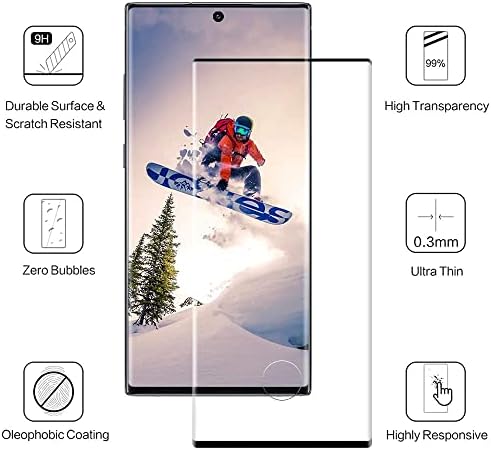 [2 + 2] Galaxy S20 Ultra 5G Temperli Cam Ekran Koruyucu, Kamera Lens Koruyucu ile [Destek Parmak İzi] [Kabarcık Ücretsiz] Samsung