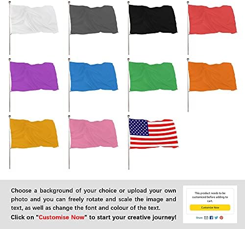 Özel Açık Bayrak 3x5 Ayak Kişiselleştirilmiş Bayraklar Afişler-Tasarım Kendi Logonuzu/Kelimelerinizi/Resminizi/Metninizi Yazdırın-Canlı