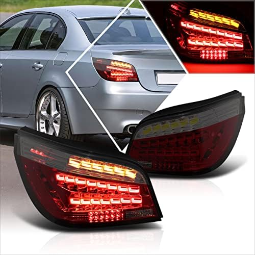 Çifti Sıralı Sinyal OLED Kuyruk Fren ışık Meclisi Duman / Kırmızı 08-10 BMW E60 Sedan ile Uyumlu