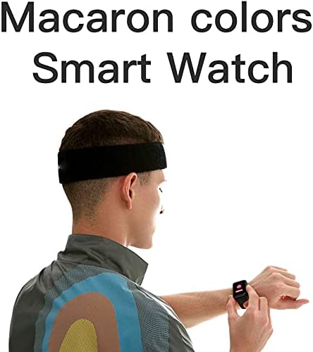 Niaviben akıllı saat Macaron Renk Uyku Spor Spor Su Geçirmez BT4. 0 Smartwatch 1.44 inç