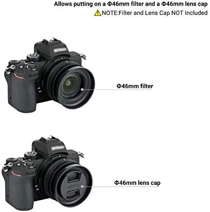 Vida-on Dağı Kamera Lens Hood için Nikon NİKKOR Z DX 16-50mm F3.5-6. 3 VR üzerinde Z fc Z 50 Z50, HN-40 Lens Hood Koruyucu Değiştirin
