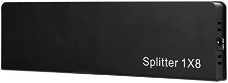 Dpofırs 1x8 HDMI Splitter, 1 8 Out HDMI 2.0 Splitter Ses Video Dağıtıcı Kutusu, destek 1080 P Full HD, 3D, HDR&4 K, tek HDMI