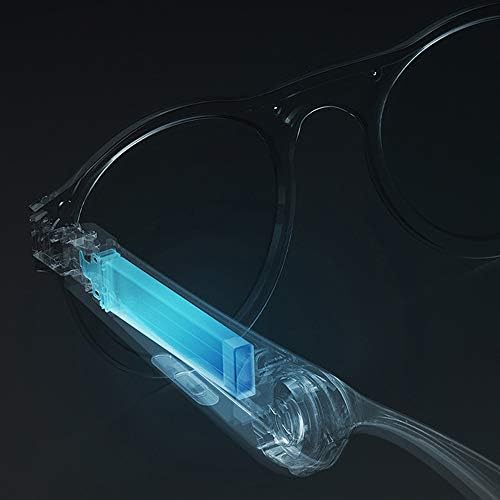 ZNBJJWCP Akıllı Kemik İletim Güneş Gözlüğü, Yönlü Ses Müzik Güneş Gözlüğü, Bluetooth Spor Kulaklık Gözlük.