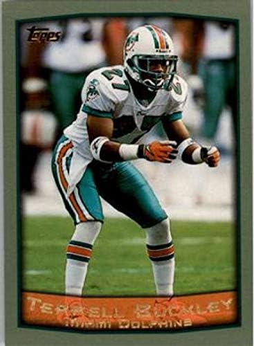 1999 Topps Futbol 85 Terrell Buckley Miami Dolphins Topps Şirketinden Resmi NFL Ticaret Kartı