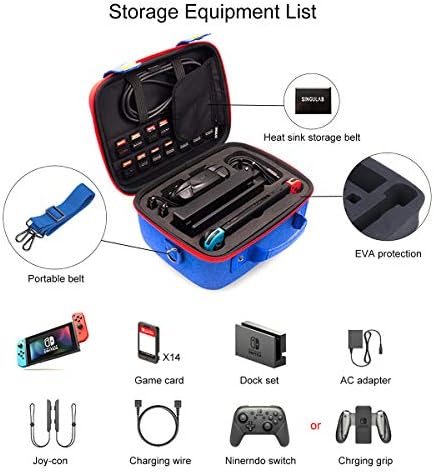 abcGoodefg Taşıma saklama çantası ile Uyumlu Nintendo Anahtarı, koruyucu Sert Kabuk Taşıma Çantası için Nintendo Anahtarı Konsolu