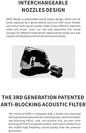 Moondrop KATO Kulaklık DLC Kompozit Diyafram Gelişmiş Ultra Doğrusal Teknoloji Dinamik kulak içi Kulak Tıkacı Ayna Gümüş