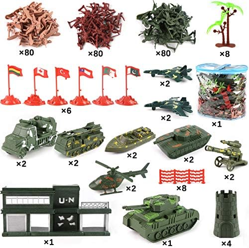 3 su samuru 307 PCS Askeri Rakamlar ve Aksesuarları, askeri Üs Set Savaş Askerler Playset Battlefield Aksesuarları için Stocking