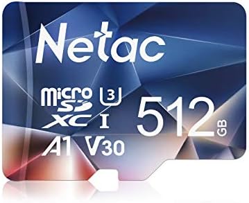 Netac Mikro SD Kart 512 GB, Mini SD Kart microSDXC microSDHC 512 GB Hafıza Kartı - UHS-I, 100 MB / s, 667X, U3, C10, V30, A1,