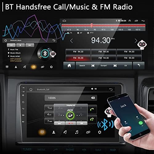 Kablosuz Apple Carplay Araba Stereo Çift Din Android Oto, Rimoody 10.1 İnç Dokunmatik Ekran Android Araba Radyo ile A. I. Sesli