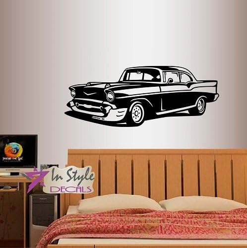 In-Tarzı Çıkartmaları Duvar Vinil Çıkartması ev duvar süsü Sticker Retro Eski Araba Vintage Koleksiyonu Garaj Çocuk Kreş Odası