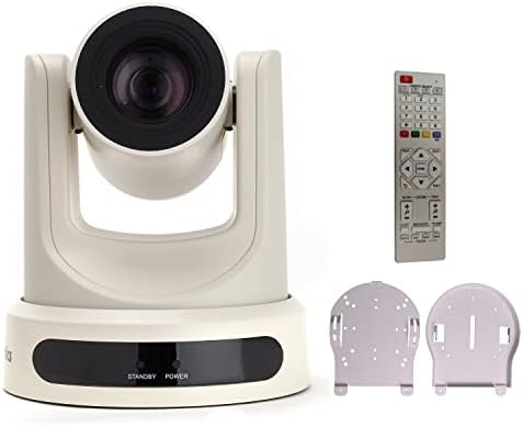 PTZOptics 12x-SDI Gen2 Canlı Yayın Kamerası, PTZOptics ve HuddleCam Üniversal Tavan Montajlı Gri, Siyah (12X Zoom, Beyaz)