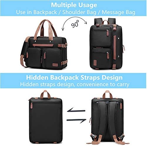 MRPLUM Cabrio Sırt Çantası Çok Fonksiyonlu Tuval omuz çantaları askılı çanta laptop çantası Iş Evrak Çantası Taşıma Bilgisayar
