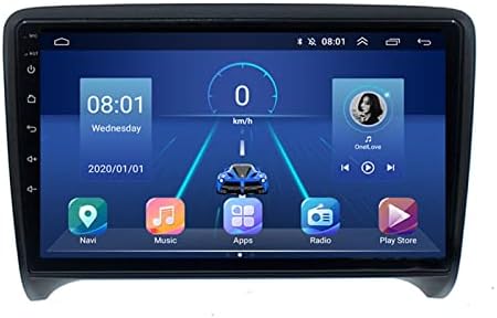 HGKHJ Araba GPS Navigasyon Multimedya Oynatıcı Sistemi, 9 İnç Ekran HD Video Stereo Multimedya Oynatıcı, Audi TT MK2 8J 2006-2012