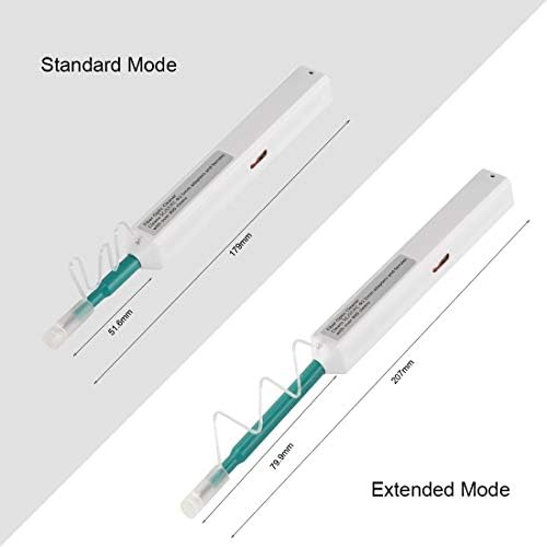 Fiber Optik Temizleme Kalemi, SC/FC / ST 2.5 mm Yüksük Konnektörleri Fiber Temizleyici, 800'den Fazla Kez Temizler