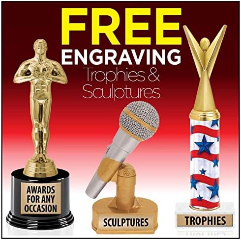 Özel Gravürlü Crown Awards Tavuk Kupaları, Deluxe Yuvarlak Taban Prime'da 7.25 Kişiselleştirilmiş Altın Tavuk Kupası