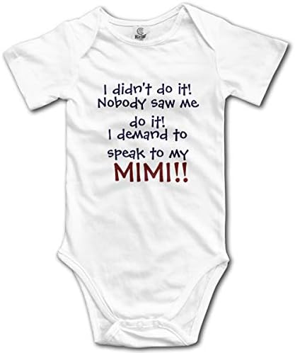 Yenilik Mimi Bebek Çocuğumun Bebek Onesie Tek Parça Bodysuit'imle Konuşmayı Talep Ediyorum ¡