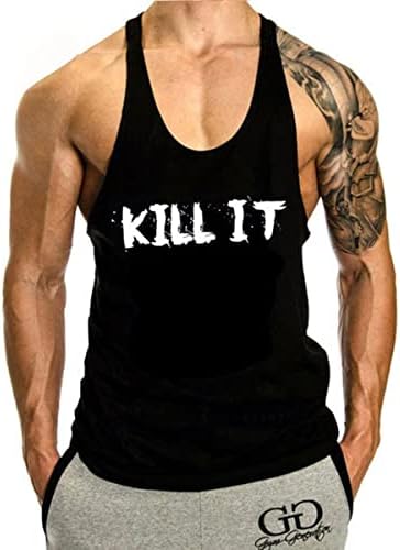 Ztuony erkek Kas Tankı Üstleri Grafik Gym Eğitim Egzersiz Vücut Geliştirme Fitness Kolsuz T Shirt