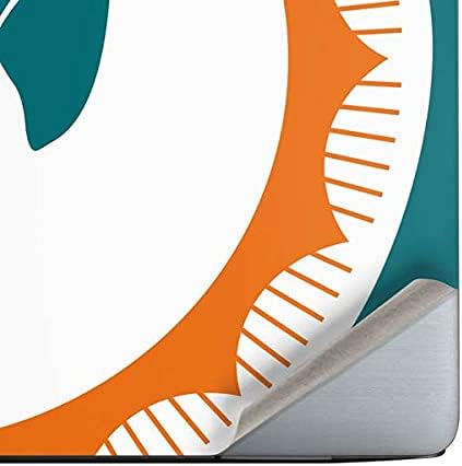 Dell Latitude 7420 ile Uyumlu Skinit Dizüstü Çıkartma Cildi - Resmi Lisanslı NFL Miami Dolphins Retro Logo Tasarımı