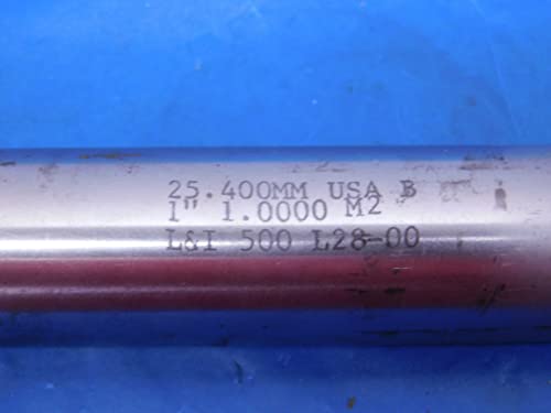 L & I 1 O. D. HSS Aynalı Rayba Sapı 8 Flüt 4 3/8 LOC 10 OAL 1.0 ABD'de üretilmiştir-MS5279LVR