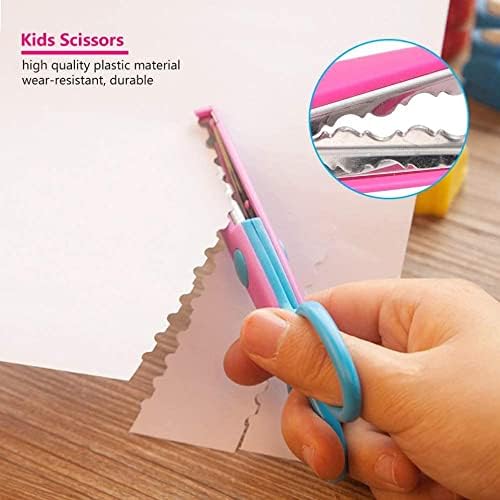 Çocuklar Emniyet Makas, Kullanımı Güvenli Kağıt Kesme Makas Dayanıklı Sanat Kağıt Kesme için Fotoğraf Albümü için çocuk için