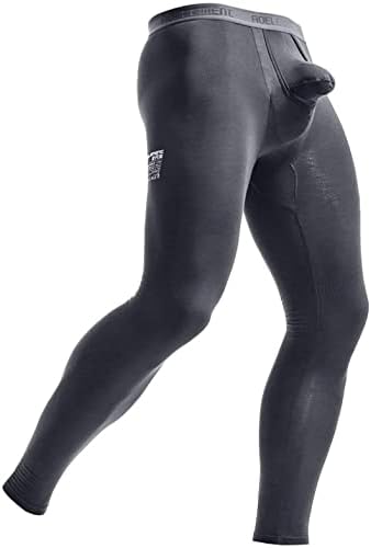 Aukbays Sweatpants Erkekler için erkek Termal Sıkıştırma Pantolon, Atletik Tayt Baz Katman Dipleri