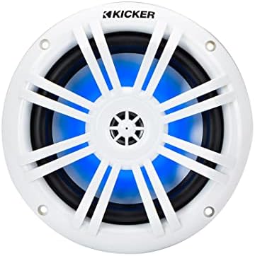 Kicker 49KM604WL KM 6.5 4Ω Mavi LED Deniz Koaksiyel Hoparlörler-Çifti