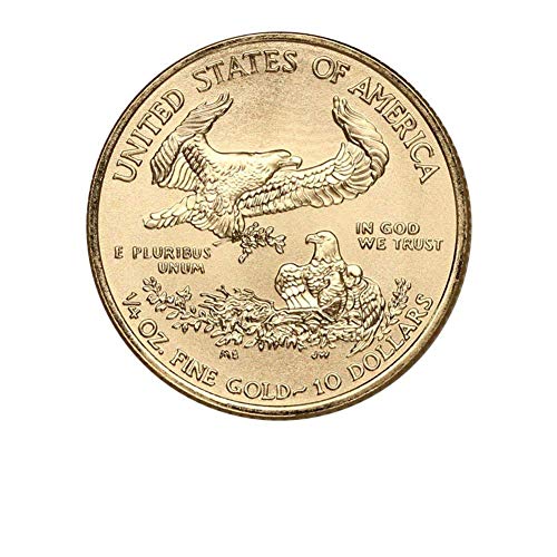 1986-Present (Rastgele Yıl) 1/4 oz Amerikan Altın Kartal $ 10 Parlak Uncirculated w/ABD Nane Kutusu & Bizim COA