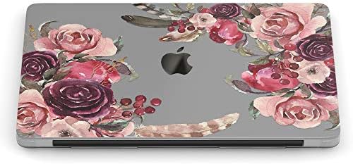 Wonder Vahşi Kılıf ile Uyumlu MacBook Hava 13 inç Pro 15 2019 2018 Retina 12 11 Kapak Koruyucu Plastik Baskı Pembe Dizüstü Çiçekler