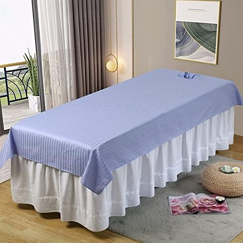 HJZHBSX güzellik yatağı Kapak ile Yüz Delik Saf Renk Spa Masaj Tedavisi masa yatak örtüsü Yumuşak masaj masası kapak Sayfası