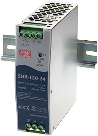 [PowerNex] Ortalama Kuyu SDR-120-24 20 Adet / kutu 24 V 5A 120 W Tek Çıkış Endüstriyel DIN Ray PFC Fonksiyonu ile Güç Kaynağı