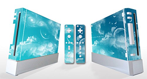 Gökyüzü Bulut Vinil Çıkartması Cilt için Nintendo Wİİ Konsolu ve Kontrolörleri