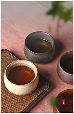 Kung Fu Çay Seti 5 ADET El Yapımı Seramik Fincan Seti 5 Renkler Çömlekçilik Çay Fincanları Sake Bardak Çay Saki