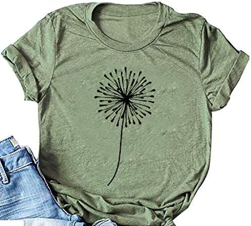 UNBRUVO kadın T Shirt Yaz Grafik Tees Komik Gömlek Casual Gevşek Tops