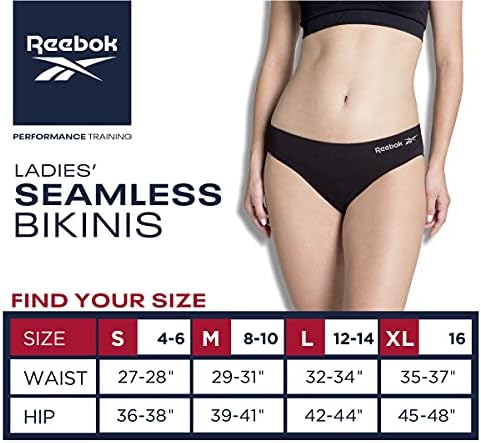 Reebok Kadın İç Giyim-Dikişsiz Bikini Külot (10 Paket)