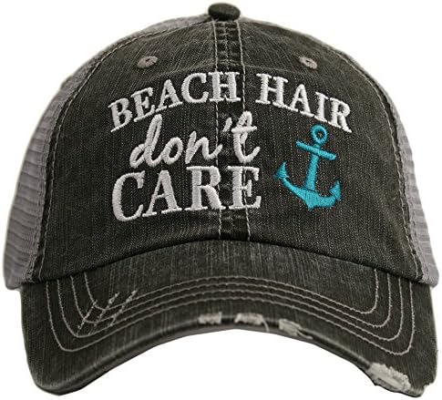 KATYDİD Beach Hair Don't Care Beyzbol Şapkası-Kadınlar için Kamyon Şoförü Şapkası-Şık Sevimli Güneş Şapkası