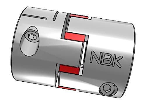 NBK MJC-95CS-RD-38-38 Çene Esnek Kaplin, Sıkma Tipi, Delik Çapları 38 mm ve 38 mm