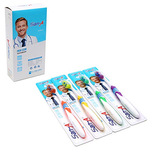 12 Paket - Sağlık Taze Diş Fırçası ile Dil ve Yanak Temizleyici, Ultra-Yumuşak Diş Hassasiyeti, Nazik Kıl Sakız Temizleyici için